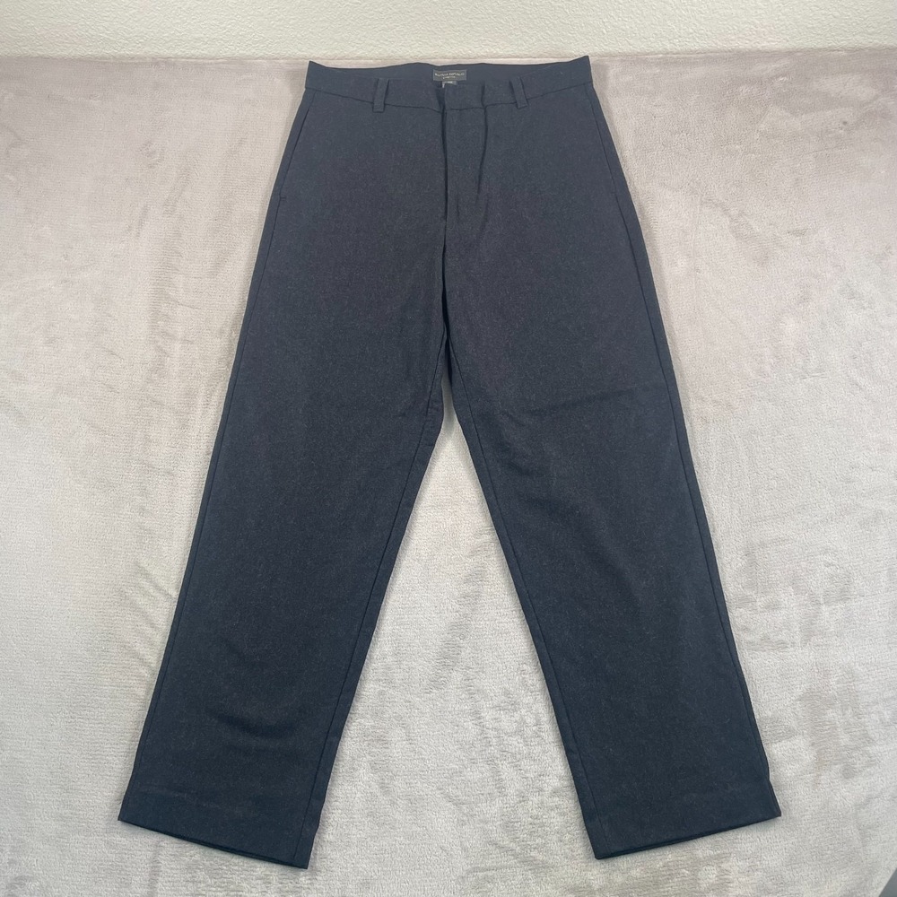 Vintage Banana Republic Stretch Pants‎ Men 34x31 Charcoal Grey Wool Blend Preppy